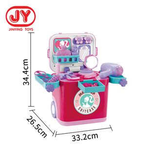 Niños Juego <span class=keywords><strong>de</strong></span> <span class=keywords><strong>tocador</strong></span> hacer <span class=keywords><strong>juguete</strong></span> <span class=keywords><strong>para</strong></span> niñas juego <span class=keywords><strong>de</strong></span> vestir juguetes maleta con luz y música - Product Image 4
