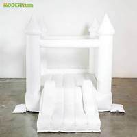 Château gonflable de mariage blanc fantaisie, trampoline gonflable pour location de fête, parc gonflable pour événements