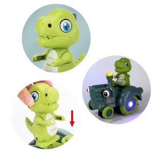 Voitures exploitées pour enfants Wobble Dinosaur Ring Toss Game Musical Infant Learning Toy <span class=keywords><strong>avec</strong></span> <span class=keywords><strong>chansons</strong></span> et lumière - Product Image 3