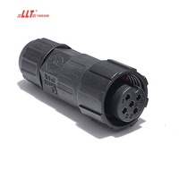 Connecteur étanche à montage sur panneau circulaire pour bande LED électrique 5 broches LLT M16