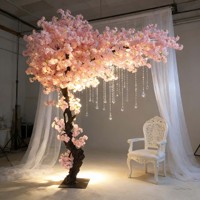 Arbre artificiel de cerisier en fleurs résistant aux UV, personnalisé, en plastique, en pot, écologique, haute simulation, pour mariage, Noël, maison, jardin
