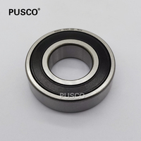 Roulement à billes à gorge profonde PUSCO EMQ Quality 6205 2RS 25x52x15mm, ABEC-3 P6 GCr15 Acier chromé Z3V3, roulement de pompe à alésage 25mm