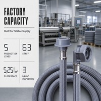 Tuyau d'arrivée d'eau pour lave-linge entièrement automatique, anti-explosion, flexible et extensible, pour raccord de robinet