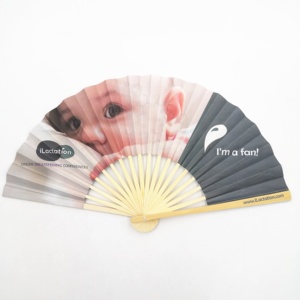 Eventail de mariage en papier, mini <span class=keywords><strong>ventilateur</strong></span> pliable personnel en bambou - Product Image 3