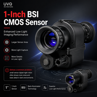 Monoculaire de vision nocturne compatible avec les casques, résolution 800x600, grossissement 4x/2x/1x, F1.05, 0.0001 Lux, 100Hz, 1 pouce, BSI CMOS 10