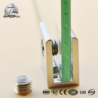Alliage d'aluminium en métal extrudé F U Type support de coin canal 8 mm pince à verre
