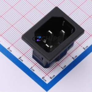 RT-C14-H08-AA-B(HF) AC Power Connector Through hole Component (THT) Connector IEC 320-C14 1 3 Panel Mount - Product Image 1