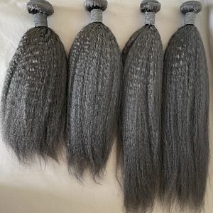 ผู้จำหน่ายผมเวอร์จินแบบขายส่ง ชุดผมตรงแบบยาคิ ชุดผมตรงแบบหยิกเกรด 12a ผมเวอร์จินจัดเรียงเกล็ดผมอย่างดี - Product Image 4