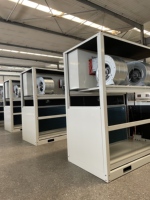 Unité de traitement d'air à moteur AC avec buse à jet haute vitesse, climatiseur à expansion directe verticale, chauffage et refroidissement écoénergétiques