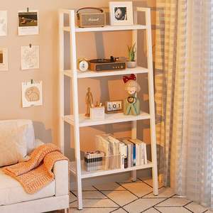 رفوف تخزين سلم متعددة الأغراض طراز جديد لغرفة المعيشة وغرفة النوم مع رف كتب ورفوف منظمة - Product Image 5