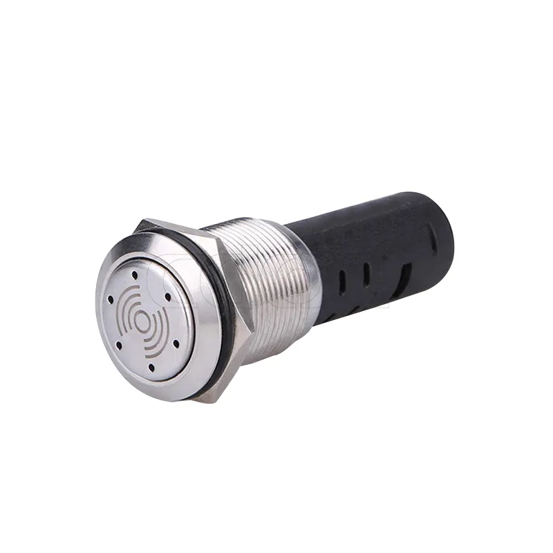 Luces led rojas de acero inoxidable, tubos de montaje de 19MM, 220v, resistente al agua, alarma, Zumbador