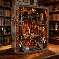 Nouveau Kit de Puzzle 3D en Bois Éducatif, Modèle de Maison Miniature pour Coin Livre, Étagère Mobile, 101 à 500 Pièces, Bricolage DIY, Anti-poussière