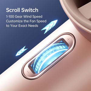 พัดลมมือถือพกพาแบบชาร์จไฟได้ขนาดเล็ก รุ่นใหม่ล่าสุด พร้อมหน้าจอดิจิตอล สำหรับใช้งานกลางแจ้ง ช่องเสียบ USB ภาษาอังกฤษ - Product Image 6