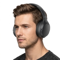 HAVIT H672BT ANC Auriculares Inalámbricos con Cancelación Activa de Ruido Híbrida de Alta Calidad, Auriculares Over-ear con Graves Profundos