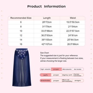 Trajes de Danza para Niñas de 6 a 16 Años, Estilo Libre, Fabricantes de Vestuario de Danza Lírica, Faldas para Presentaciones, Clases de Danza y Recitales - Product Image 6