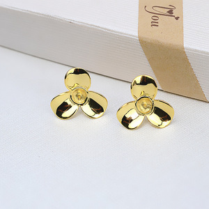 Boucles d'oreilles en argent S925 pour femmes, 5-8 mm, boucles d'oreilles à clous en perles de cheveux de fœt, avec accessoires faits à la main, plateau vide pour bijoux 5042 - Product Image 3