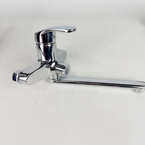 Marché ouzbek russe chaud froid mural Zinc Chrome douche mélangeur d'eau pluie pulvérisation Long bras balançoire robinet <span class=keywords><strong>de</strong></span> salle <span class=keywords><strong>de</strong></span> bain - Product Image 5