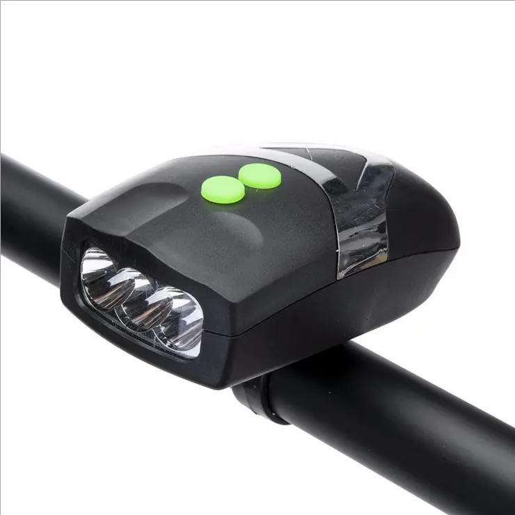 Piezas de repuesto para bicicleta eléctrica, luces delanteras personalizadas de 3 LED para bicicleta Mtb, bocina de luz delantera