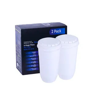 Replacement Water Filters for Pitchers and Dispensers Advanced 5 Stage Filtration System for 0 TDS Remove Lead Chlorine