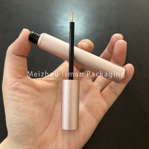 Tube de mascara en aluminium rose doré de luxe ISMAN 4 ml, flacon vide pour eye-liner, contenant cosmétique métallique, vente en gros, étiquette privée - Product Image 5