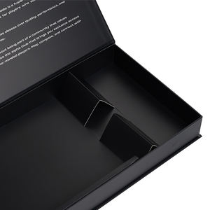 Caja <span class=keywords><strong>de</strong></span> regalo magnética <span class=keywords><strong>de</strong></span> raqueta negra personalizada con tarjeta <span class=keywords><strong>de</strong></span> papel, caja <span class=keywords><strong>de</strong></span> embalaje rígida estilo libro para equipos deportivos - Product Image 3