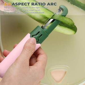 1 Piece Stainless Steel <b>Multifunction</b> Portable Fruit <b>Vegetable</b> Peeler Knife Manual with Container Heat Resistant Kitchen Tool - Product Image 3