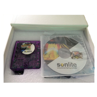 Controlador DMX Luxgreen para PC (Sistema de 32 bits) con Interfaz USB, Controlador DMX512 1024 Sunlite de 512 Canales para Iluminación LED, Carga Máxima de 288W