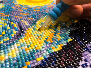Produttore di tele per pittura diamante personalizzate 5D fai da te <span class=keywords><strong>Notte</strong></span> <span class=keywords><strong>Stellata</strong></span> Vango, artigianato fatto a mano, decorazione per <span class=keywords><strong>la</strong></span> casa, pittura con i numeri - Product Image 3