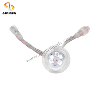 Aidisen DC12V 26mm 3 pixels, lumière LED IP65 RGB, lumière audio disco programmable, modules LED SMD 5050 3LEDs pour décorations extérieures