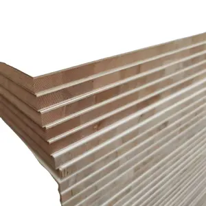 Tablero de bloque de chapa natural de grano de madera de papel de melamina brillante blanco laminado de 18mm a precio competitivo