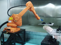 Bras robotique automatique à 6 axes de haute qualité avec pistolet de pulvérisation, bras robotique pour le travail de pulvérisation de roues de voiture