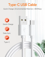 Kabel USB-C Tipe C 2.1A Laris Manis, Pengisian Cepat, Kabel Data Ponsel untuk Samsung, Tembaga Murni, Sudut Kanan