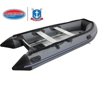 Bateau gonflable en aluminium de 3.8m avec ensemble combiné de moteur hors-bord électrique avec plancher en aluminium
