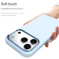 Coque de téléphone en silicone souple antichoc en hydrogel liquide, couleur personnalisée, vente en gros d'usine OEM pour iPhone 14 15 16 17 Pro Max