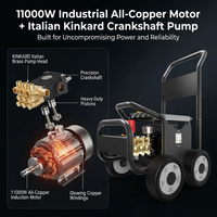 Nettoyeur haute pression industriel 1500 psi pour atelier, machine de nettoyage haute pression pour le nettoyage des surfaces des machines d'usine