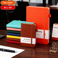 Carnet A6 A5 pour étudiant, couverture rigide avec sangle élastique colorée, reliure cousue en similicuir, pour la vente en gros