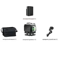 Jauge de niveau laser auto-nivelante 4D 16 lignes verte à 360 ° pour une utilisation intérieure et extérieure, alimentée par batterie, compatible ODM