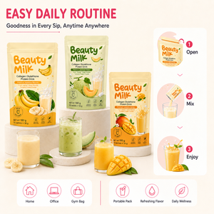 Leche en Polvo de Belleza de Marca Privada con Certificación GMP, Colágeno Hidrolizado en Polvo de Múltiples Sabores, Suplemento para el Cuidado de la Piel que Ilumina la Piel - Product Image 2