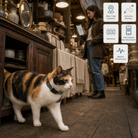 Traceur GPS pour animaux de compagnie G58 Haute précision, faible consommation d'énergie, longue durée de vie de la batterie, résistant à l'eau et à la poussière, historique des trajets
