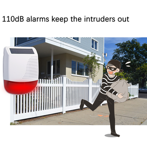 太阳能无线警报器防盗防盗报警系统，用于家庭安全室外安全警报器 - Product Image 4