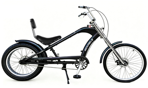 4Biolab 20 "-24" Vélo Cruiser pour hommes Style rétro Vélo de plage Vélo <span class=keywords><strong>Chopper</strong></span> - Product Image 4