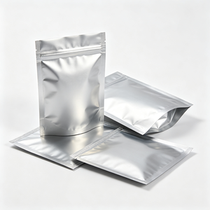 ถุงซิปล็อคพลาสติกสีเงินแบบตั้งได้ สำหรับบรรจุภัณฑ์อาหารผงแบบซอง - Product Image 1