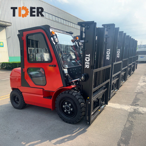 Tder מונית סגור empilhadeira 3 טון 3t 3ton מלגזה עם שיליף צד - Product Image 1