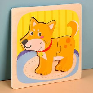 Juguete Educativo de Construcción de Madera 3D 2020, Rompecabezas con Tablero de Juego de Animales de Dibujos Animados para Niños de 5 a 7 Años, Escala 1:36 - Product Image 5