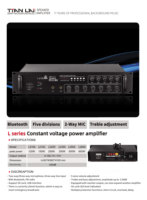 L-2350 Yüksek Güçlü Ses Amplifikatörü 350W 500W 1000W 1200W Watt Sahne Bas Alüminyum Gövdeli Alaşımlı Düğmeli Ayarlanabilir Pa Amplifikatörü