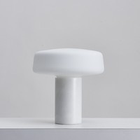 Lampe de table décorative en verre et marbre, style nordique simple, pour chambre à coucher et salon, modèle design
