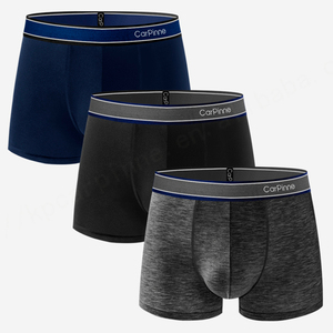 Calzoncillos bóxer de alta calidad a granel, venta al por mayor, Bóxer básico de algodón con banda cómoda transpirable para hombre, Calzoncillos Bóxer básicos para hombre con logotipo personalizado - Product Image 1