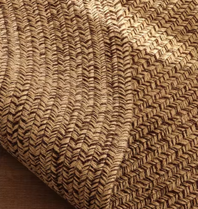 Alfombra de <span class=keywords><strong>yute</strong></span> importada de Bangladesh, estilo Wabi-sabi <span class=keywords><strong>redondo</strong></span>, tapete tejido a mano para sala de estar y sofá, personalizable, sin pegamento - Product Image 3