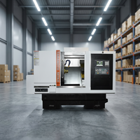 Tour CNC à lit incliné de haute précision et robuste pour le découpage diamanté et le tournage de jantes en alliage, avec moteur à roulement