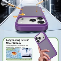 Coque de téléphone effet peau mate antichoc et fine pour iPhone 18 Pro Max, iPhone 16 Pro Max, iPhone 17 Pro, iPhone 15 Pro – Vente en gros